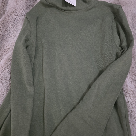 Women's JCrew Factory Everyday Mock Turtleneck In General Green Size XS , NWT - Picture 6 of 6
